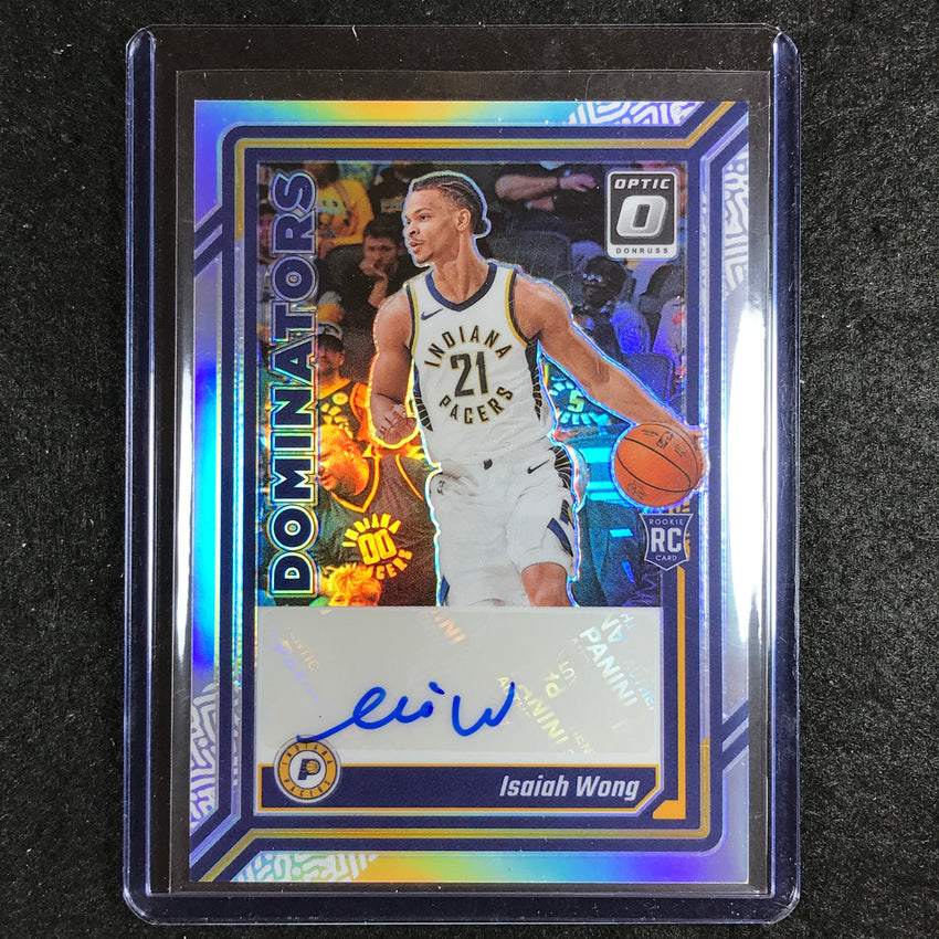 2023-24 Donruss Optic ISAIAH WONG Dominators Rookie Auto 43/99