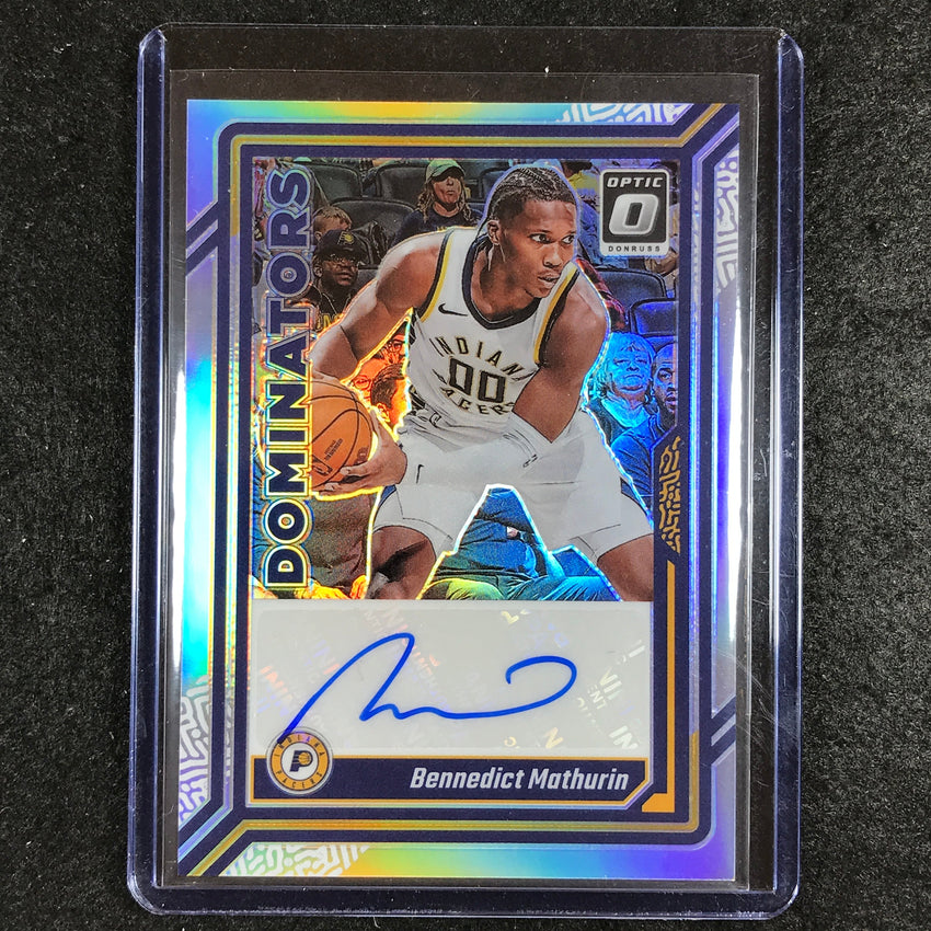 2023-24 Donruss Optic BENNEDICT MATHURIN Dominators Auto 41/49
