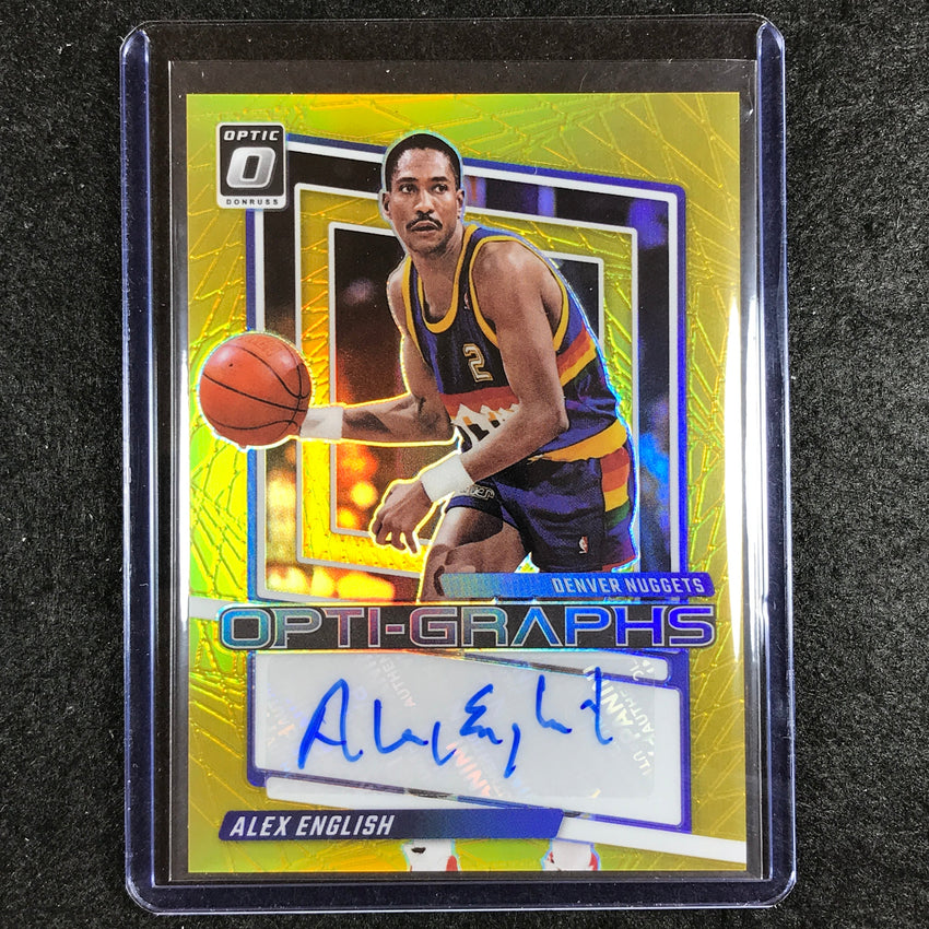 2023-24 Donruss Optic ALEX ENGLISH Opti-Graphs Auto Gold 3/10