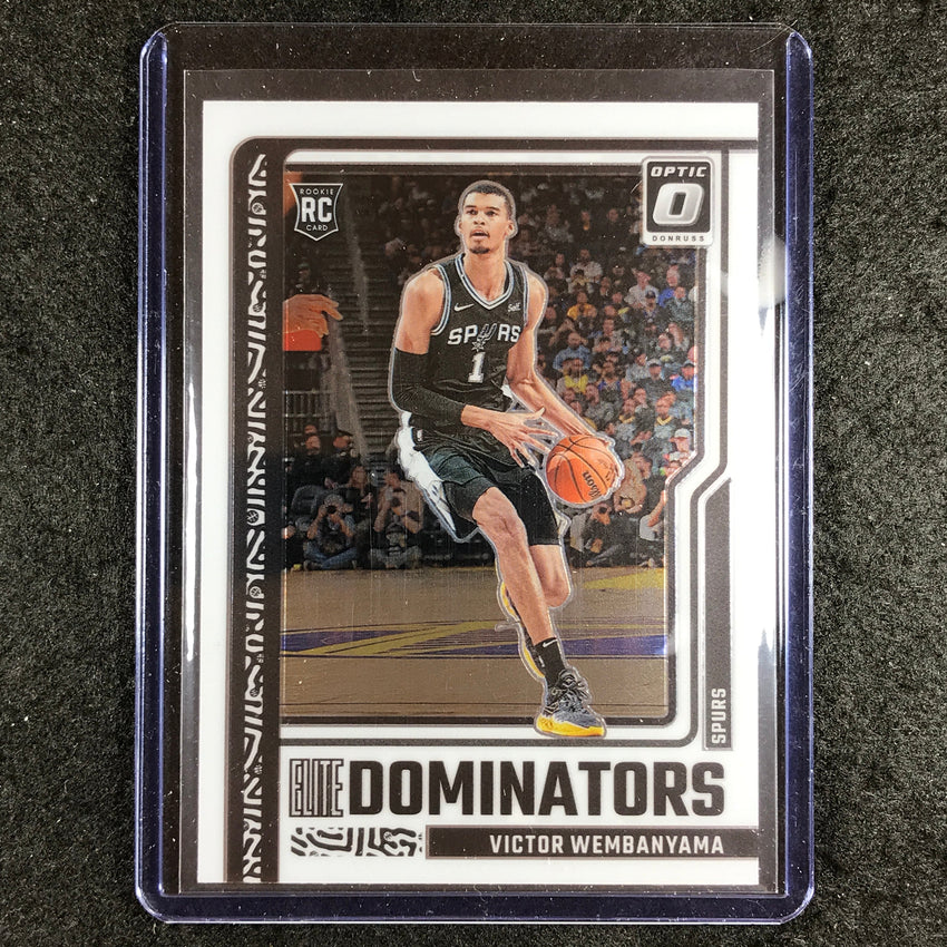 2023-24 Donruss Optic VICTOR WEMBANYAMA Elite Dominators Rookie Base #18