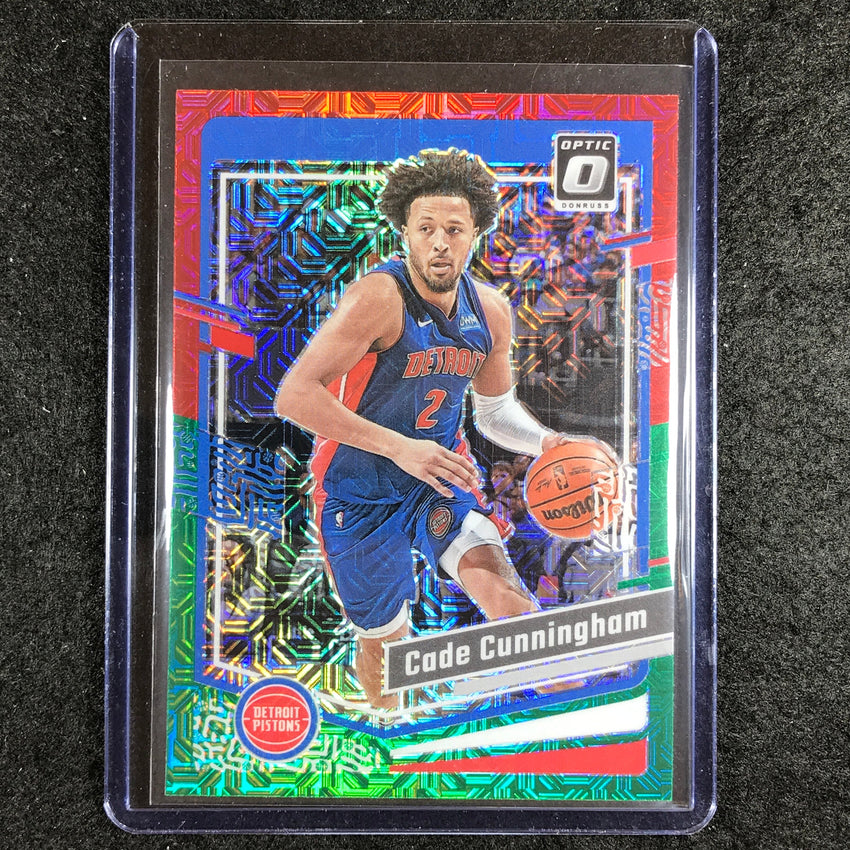 2023-24 Donruss Optic CADE CUNNINGHAM Base Red and Green Choice #90