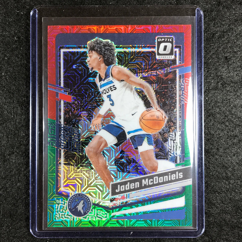 2023-24 Donruss Optic JADEN MCDANIELS Base Red and Green Choice #118