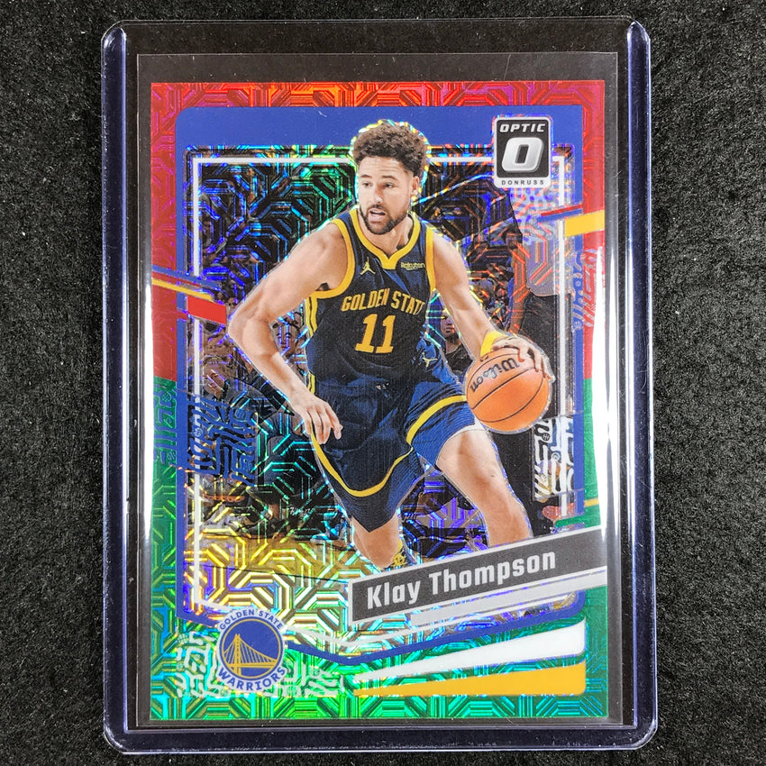 2023-24 Donruss Optic KLAY THOMPSON Base Red and Green Choice #189