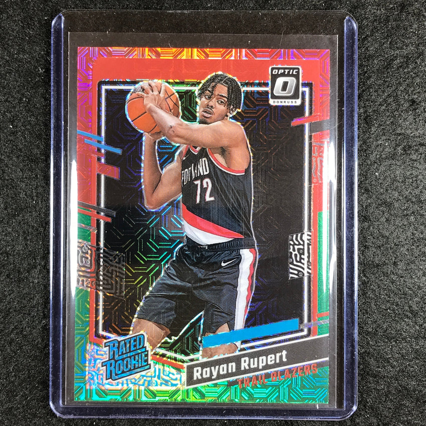 2023-24 Donruss Optic RAYAN RUPERT Rated Rookie Red and Green Choice #248