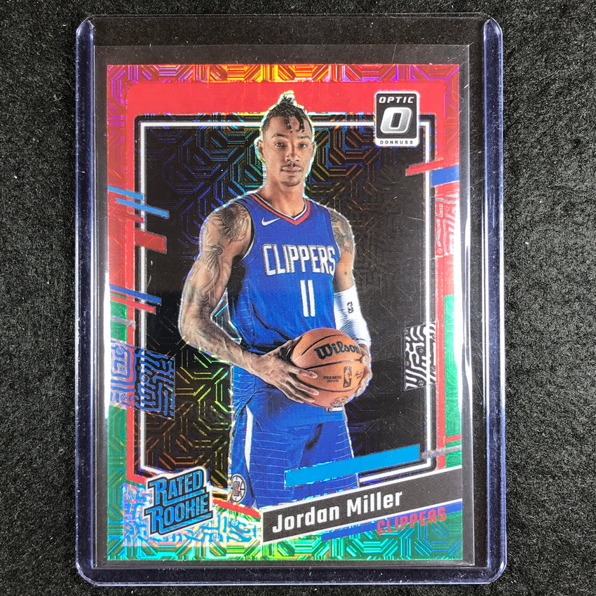 2023-24 Donruss Optic JORDAN MILLER Rated Rookie Red and Green Choice #250
