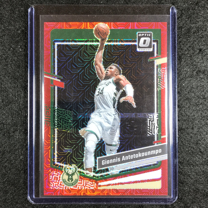 2023-24 Donruss Optic GIANNIS ANTETOKOUNMPO Base Red Choice 45/88 #53
