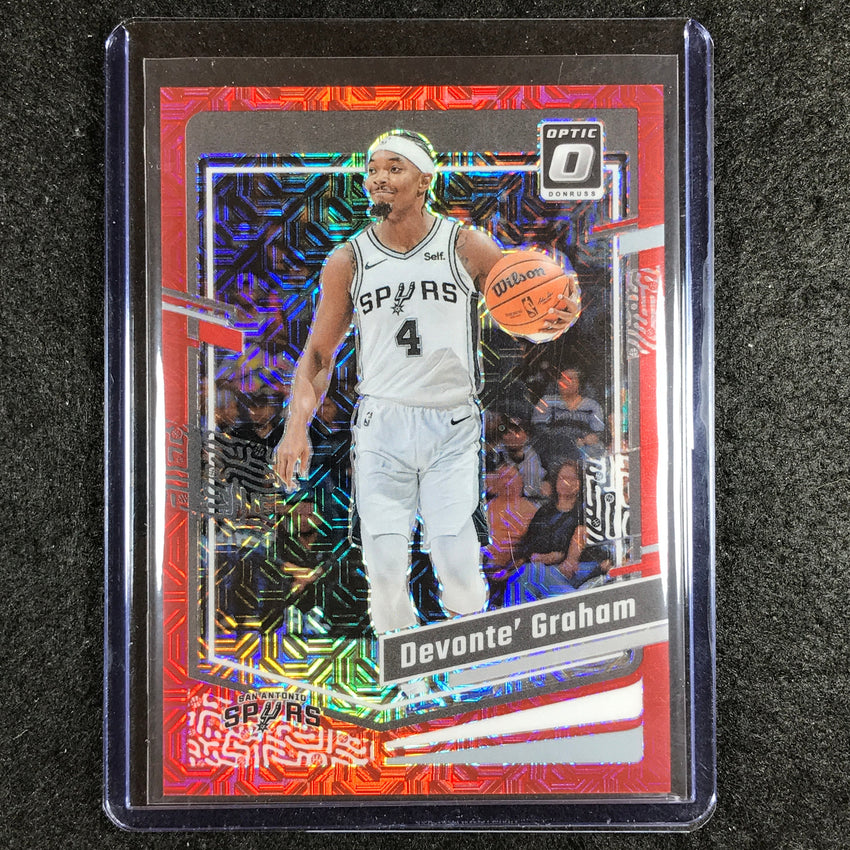 2023-24 Donruss Optic DEVONTE' GRAHAM Base Red Choice 18/88 #100