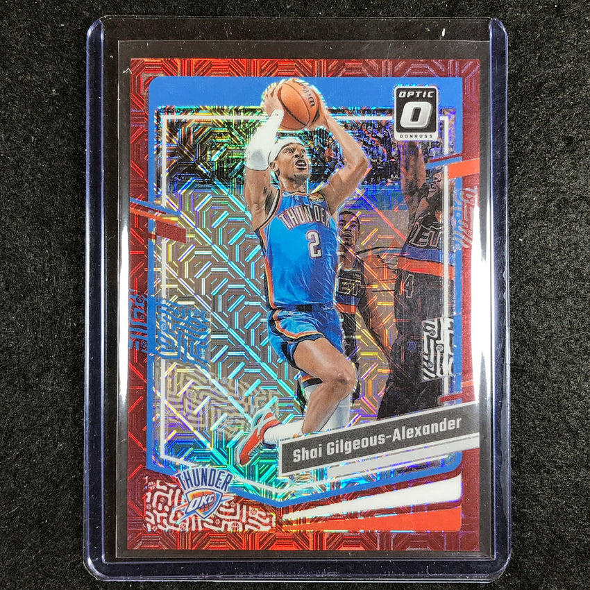 2023-24 Donruss Optic SHAI GILGEOUS-ALEXANDER Base Red Choice 51/88 #104