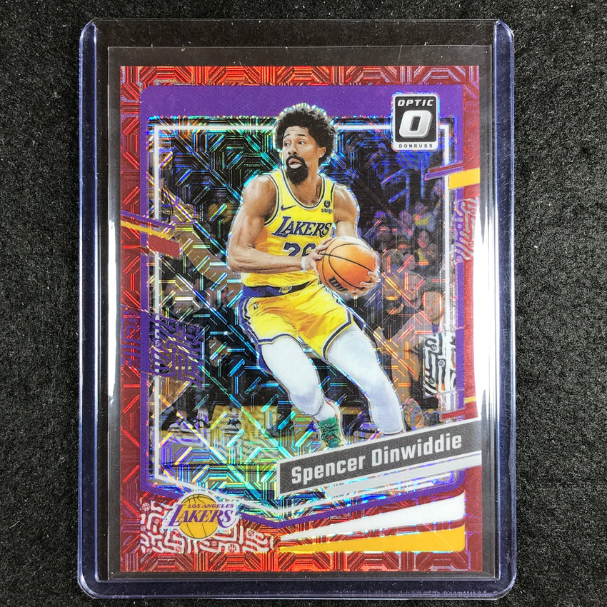 2023-24 Donruss Optic SPENCER DINWIDDIE Base Red Choice 9/88 #108