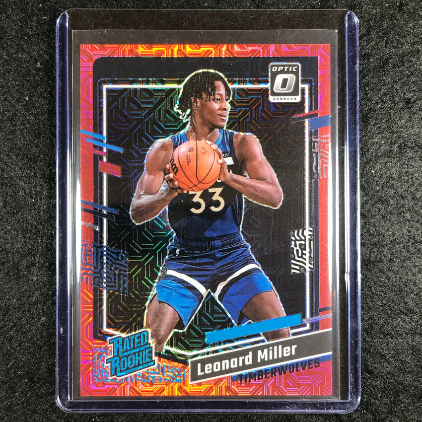 2023-24 Donruss Optic LEONARD MILLER Rated Rookie Red Choice 28/88 #234