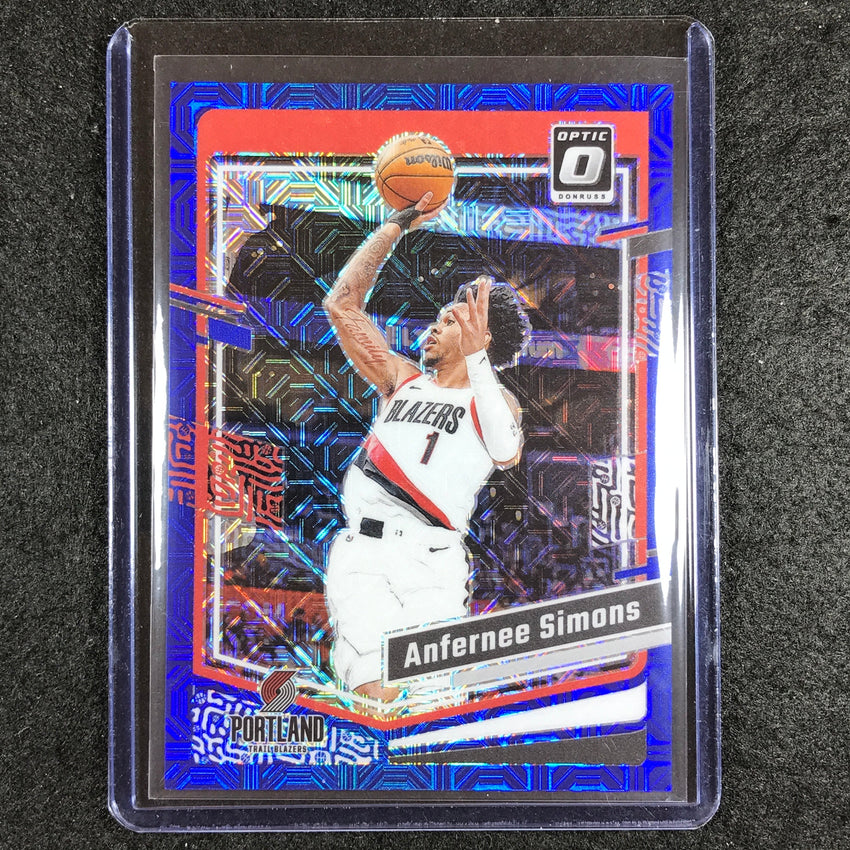 2023-24 Donruss Optic ANFERNEE SIMONS Base Blue Mojo Choice 14/24 #153
