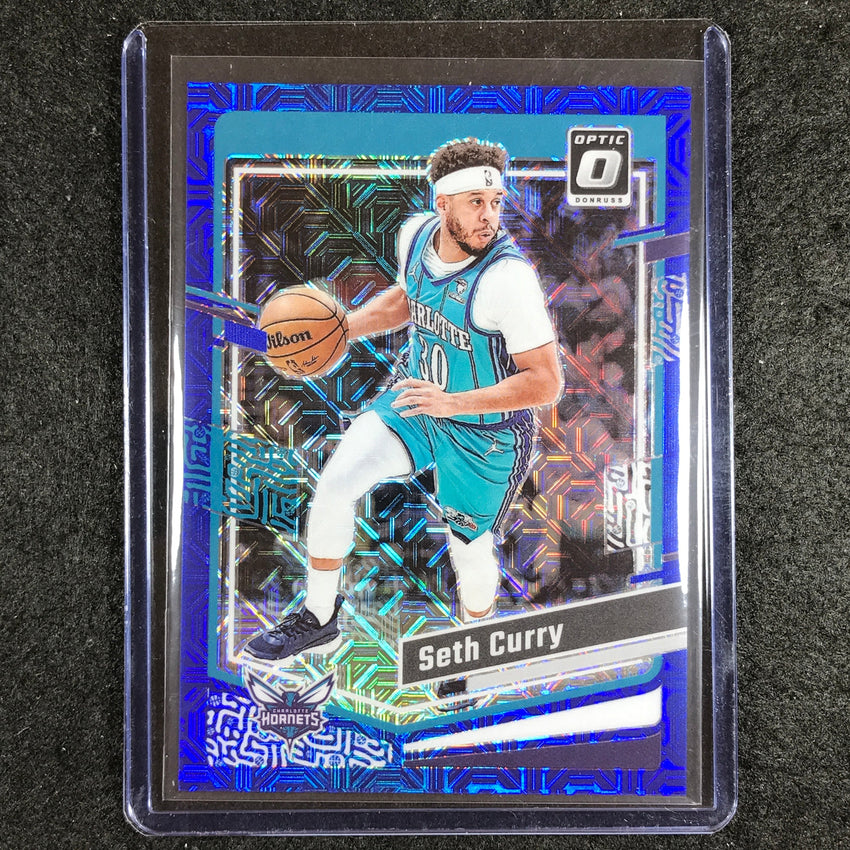 2023-24 Donruss Optic SETH CURRY Base Blue Mojo Choice 15/24 #193