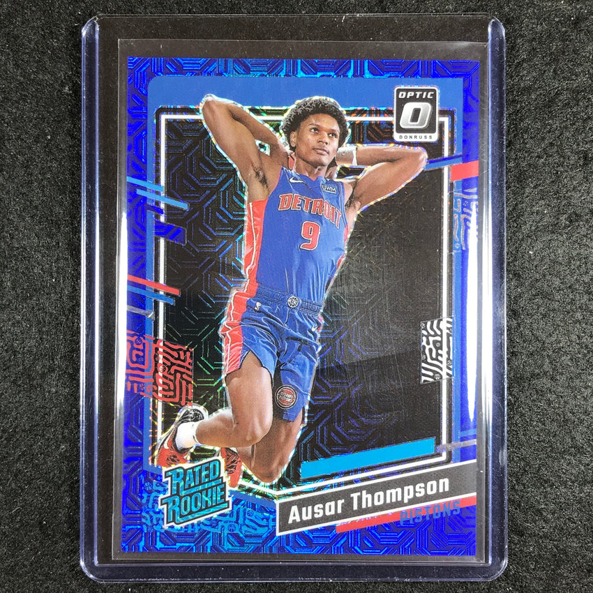 2023-24 Donruss Optic AUSAR THOMPSON Rated Rookie Blue Mojo Choice 24/24 #235