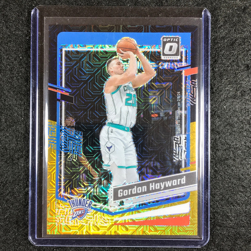 2023-24 Donruss Optic GORDON HAYWARD Base Black Gold Choice 1/8