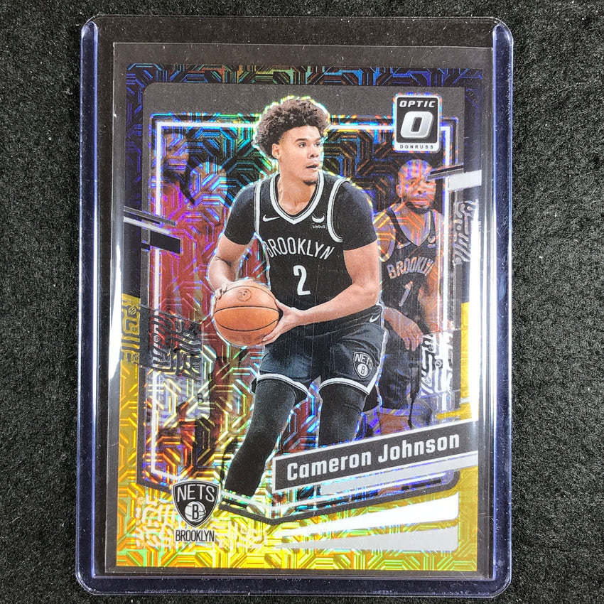 2023-24 Donruss Optic CAMERON JOHNSON Base Black Gold Choice 3/8