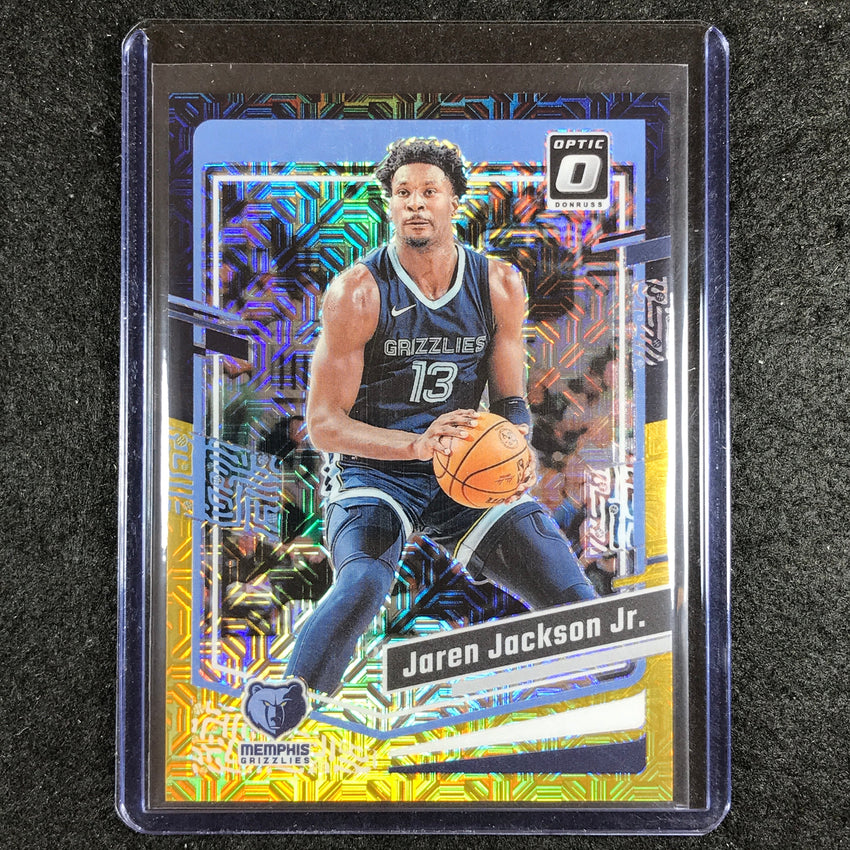 2023-24 Donruss Optic JAREN JACKSON JR. Base Black Gold Choice 3/8