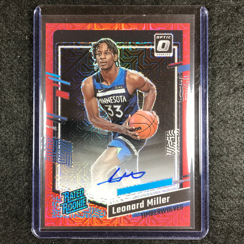 2023-24 Donruss Optic LEONARD MILLER Rated Rookie Auto Choice #286
