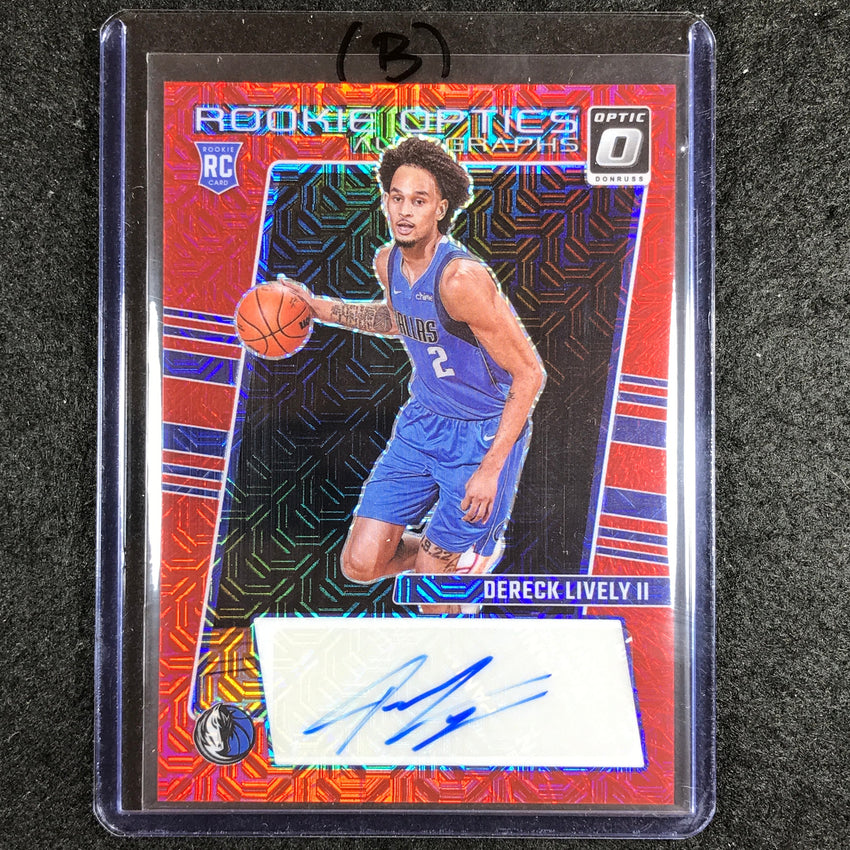 2023-24 Donruss Optic DERECK LIVELY II Rookie Optics Auto Choice 