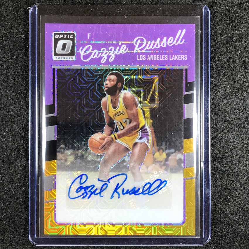 2023-24 Donruss Optic CAZZIE RUSSELL Retro Series Auto Black Gold Choice 4/8