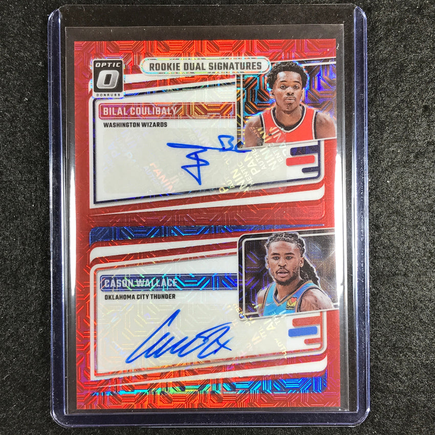 2023-24 Donruss Optic BILAL COULIBALY CASON WALLACE Rookie Dual Auto Choice #BLC