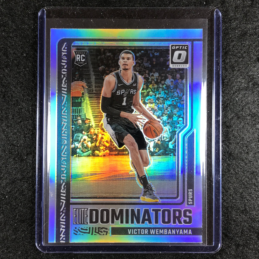 2023-24 Donruss Optic VICTOR WEMBANYAMA Elite Dominators Rookie Holo Silver #18