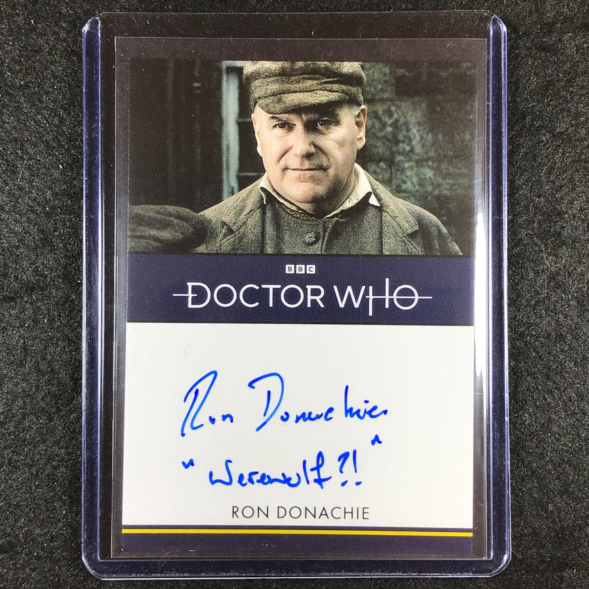 2024 Doctor Who Series 5-7 RON DONACHIE AS THE STEWARD Inscription Auto