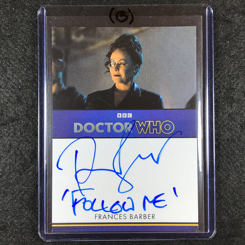 2024 Doctor Who Series 5-7 FRANCES BARBER MADAME KOVARIAN Inscription Auto (B)
