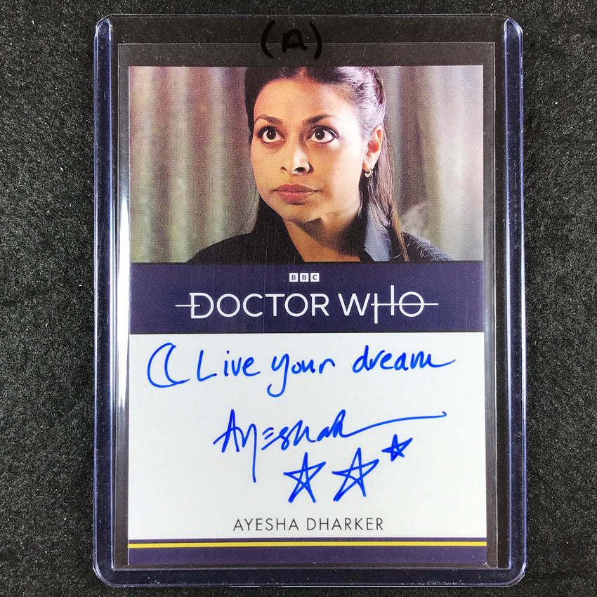 2024 Doctor Who Series 5-7 AYESHA DHARKER SOLANA MERCURIO Inscription Auto (A)