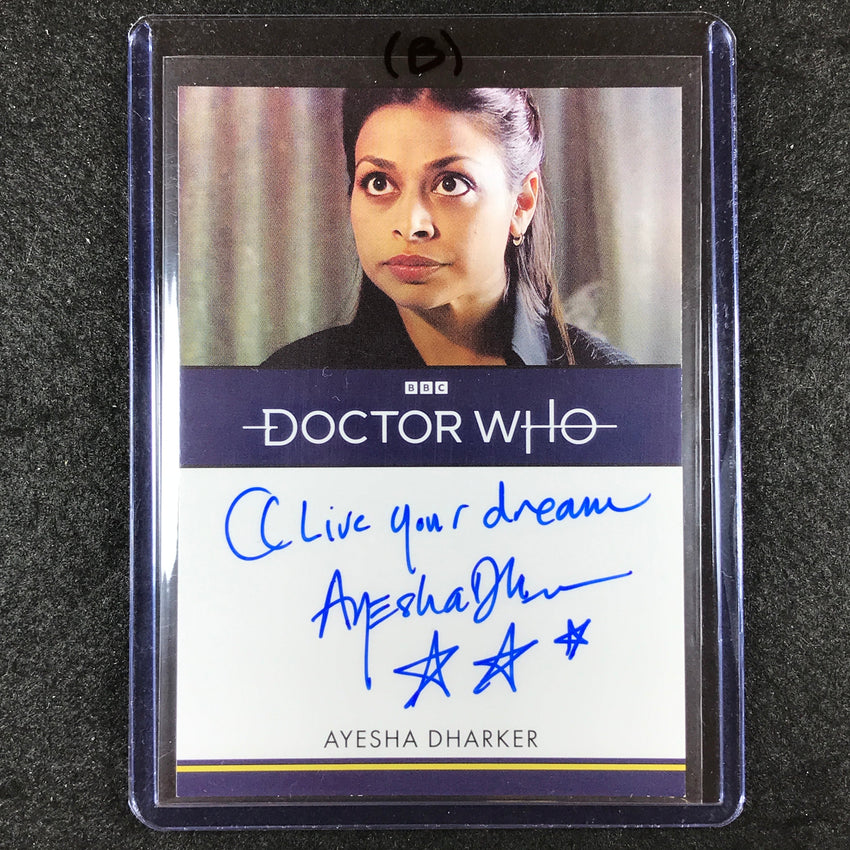 2024 Doctor Who Series 5-7 AYESHA DHARKER SOLANA MERCURIO Inscription Auto (B)