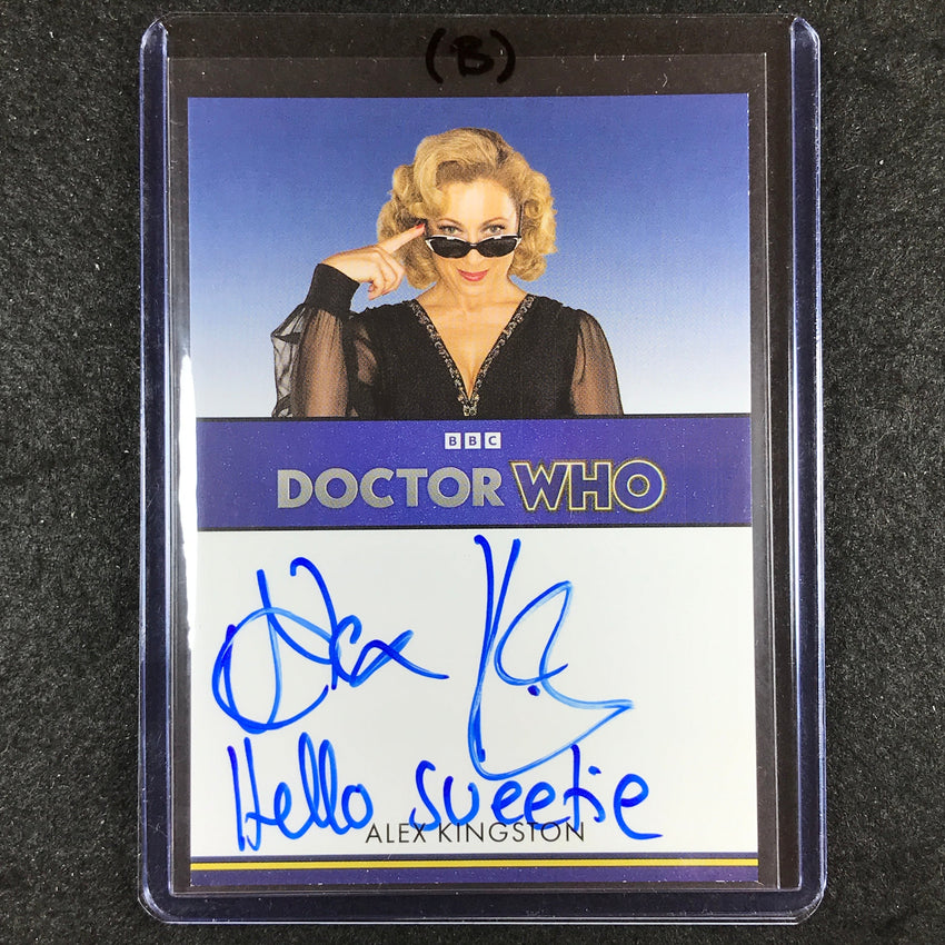 2024 Doctor Who Series 5-7 ALEX KINGSTON AS RIVER SONG Inscription Auto (B)