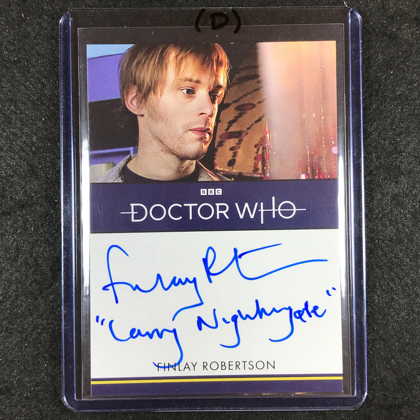 2024 Doctor Who Series 5-7 FINLAY ROBERTSON AS NIGHTINGALE Inscription Auto (D)