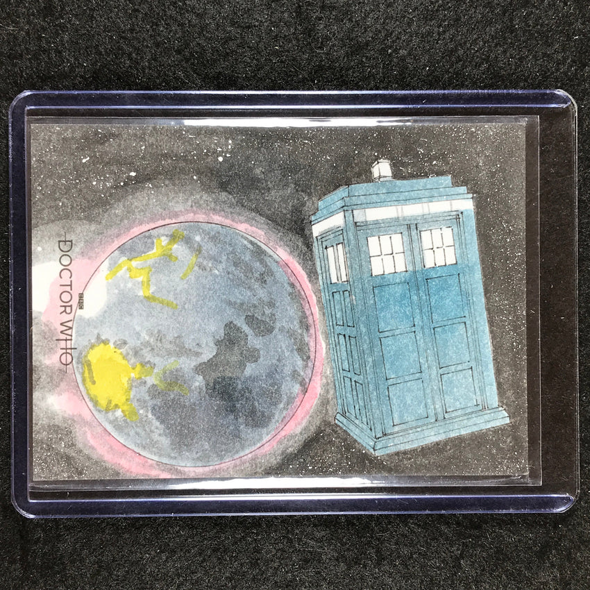 2024 Doctor Who Series 5-7 TARDIS Artist Sketch 1/1 ROY COVER
