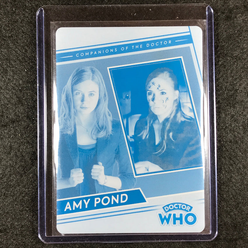 2024 Doctor Who Series 5-7 AMY POND Companions Printing Plate Cyan 1/1 #CAP4
