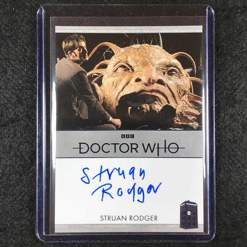 2024 Doctor Who Series 5-7 STRUAN RODGER AS FACE OF BOE Bordered Auto