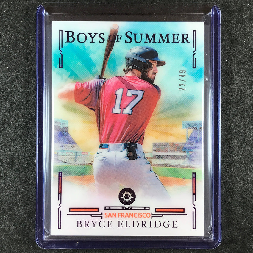 2025 Boys of Summer BRYCE ELDRIDGE Base Purple 22/49 #58