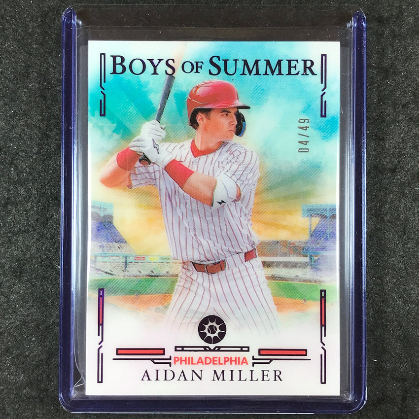 2025 Boys of Summer AIDAN MILLER Base Purple 4/49 #97