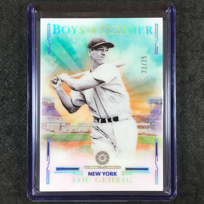 2025 Boys of Summer LOU GEHRIG Base Holo Silver 23/25 #30