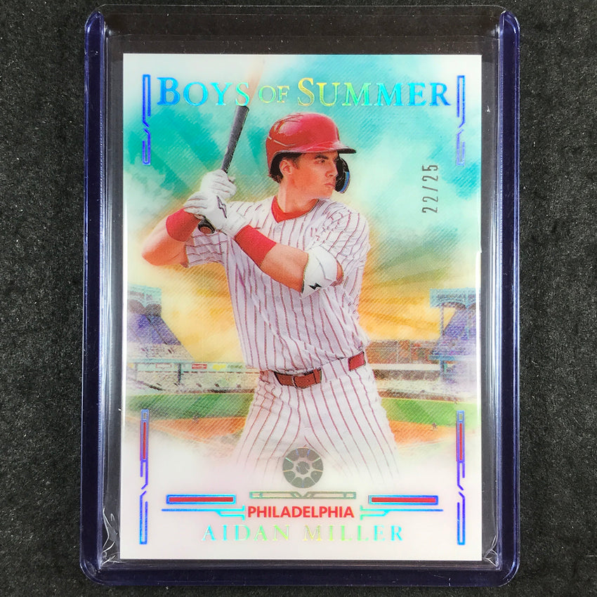 2025 Boys of Summer AIDAN MILLER Base Holo Silver 22/25 #97