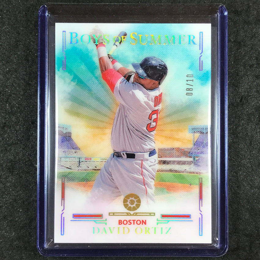 2025 Boys of Summer DAVID ORTIZ Base Holo Gold 8/10 #36