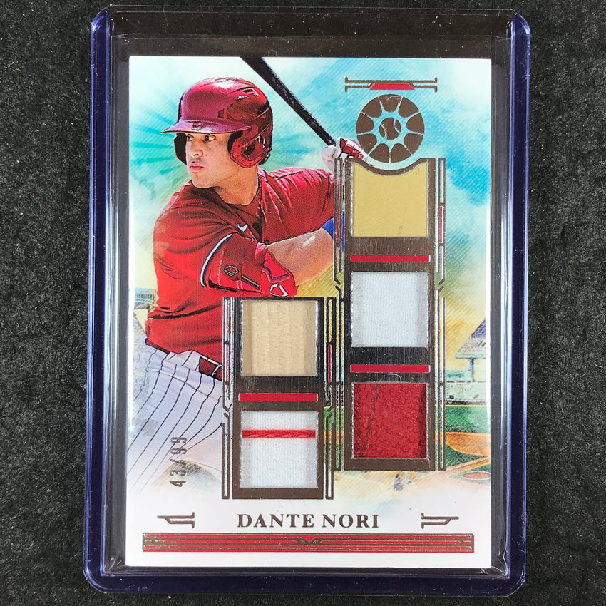 2025 Boys of Summer DANTE NORI Five Tool Player Materials Jersey Relic 43/99