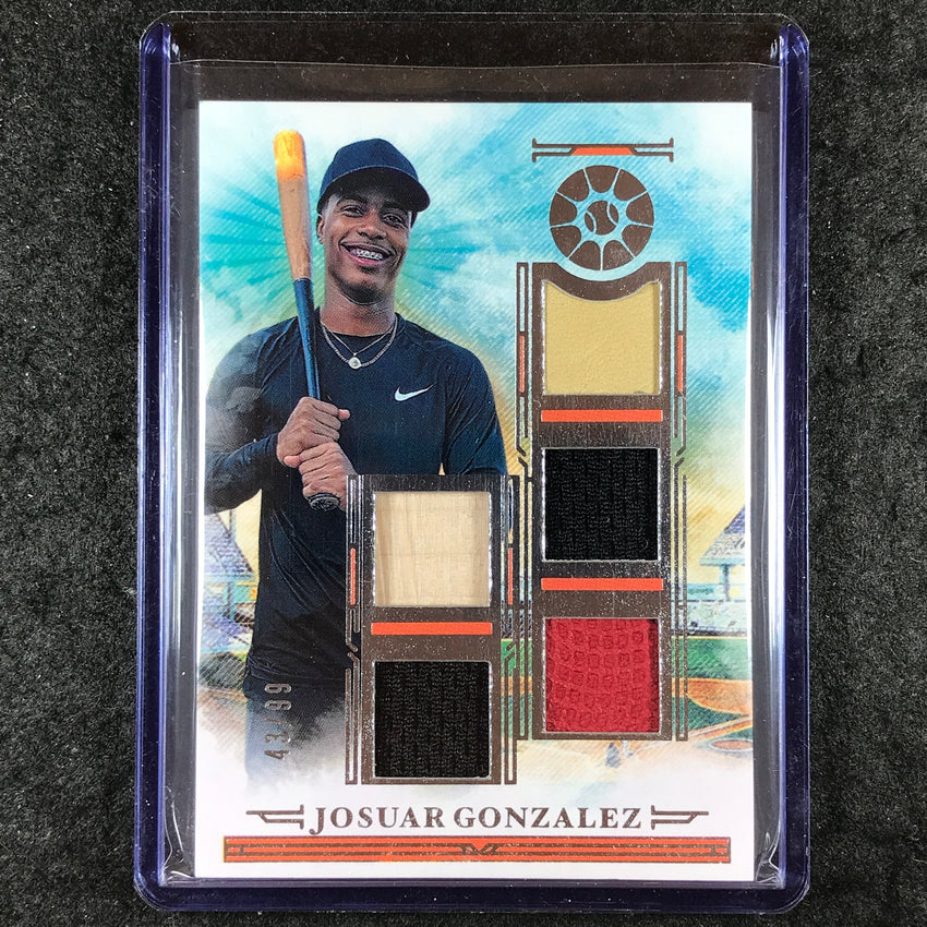 2025 Boys of Summer JOSUAR GONZALEZ Five Tool Player Materials Jersey 43/99