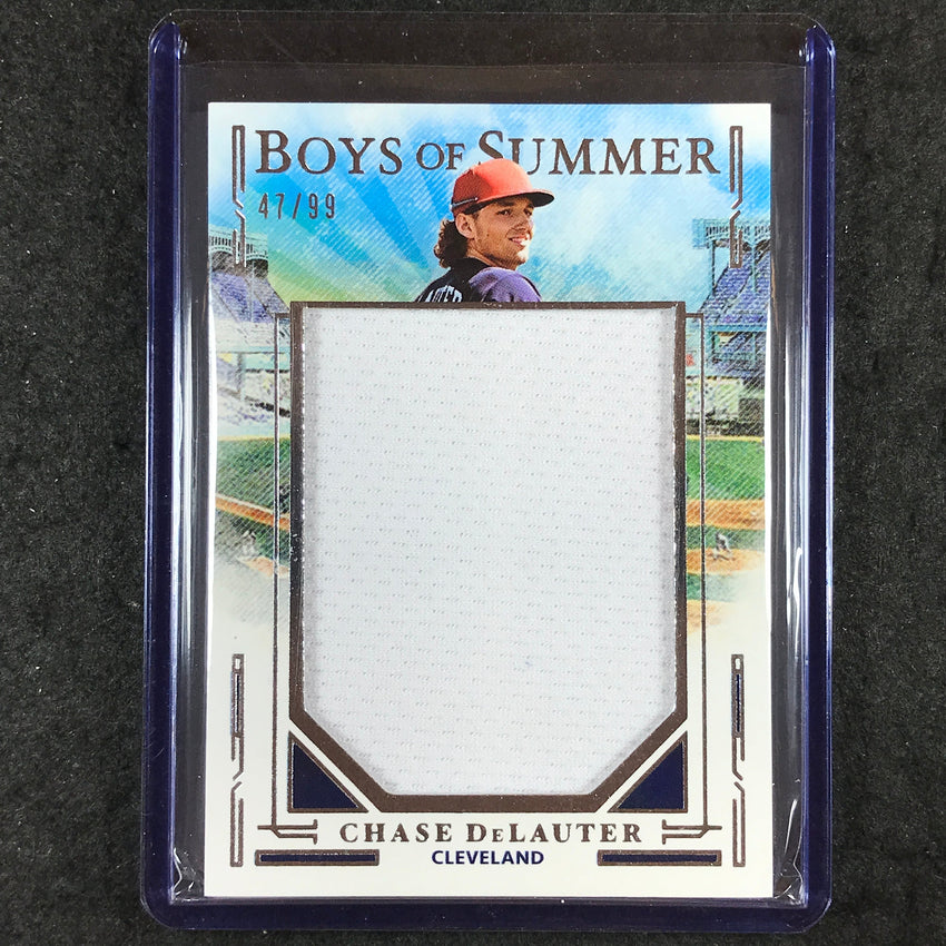2025 Boys of Summer CHASE DELAUTER Jumbo Prospect Materials Jersey Relic 47/99