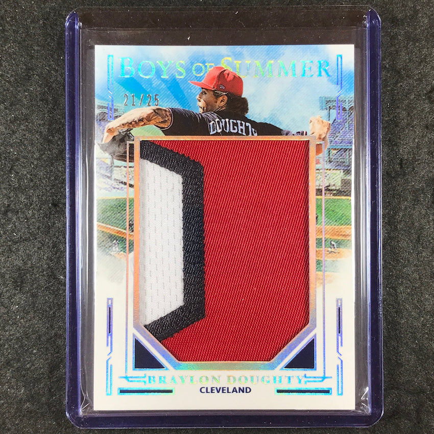 2025 Boys of Summer BRAYLON DOUGHTY Jumbo Prospect Materials Patch Silver 21/25
