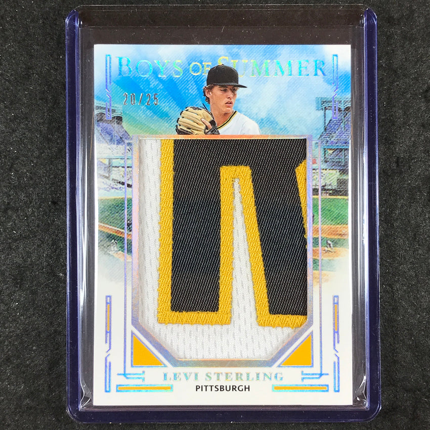 2025 Boys of Summer LEVI STERLING Jumbo Prospect Materials Patch Silver 20/25