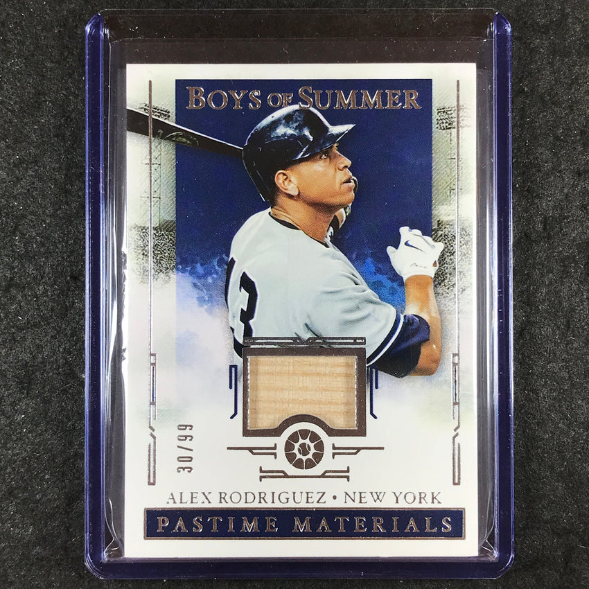 2025 Boys of Summer ALEX RODRIGUEZ Pastime Materials Bat Relic 30/99