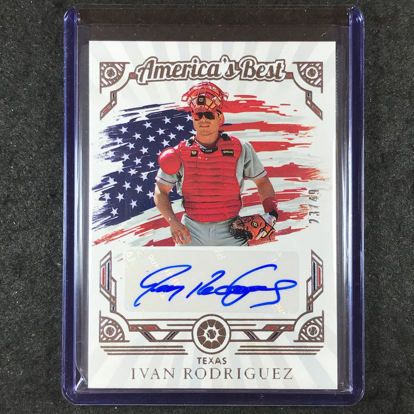 2025 Boys of Summer IVAN RODRIGUEZ America's Best Signatures Auto 23/49