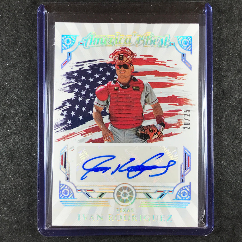 2025 Boys of Summer IVAN RODRIGUEZ America's Best Signatures Auto Silver 20/25