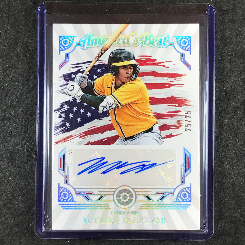 2025 Boys of Summer MYLES NALOR America's Best Signatures Auto Holo Silver 25/25