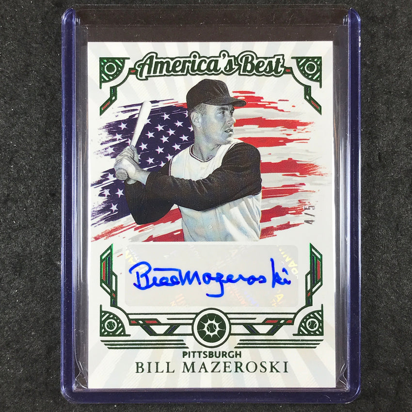 2025 Boys of Summer BILL MAZEROSKI America's Best Signatures Auto Emerald 4/5