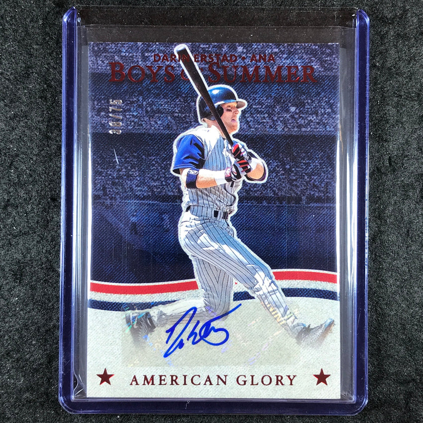 2025 Boys of Summer DARIN ERSTAD American Glory Signatures Auto Red 38/75